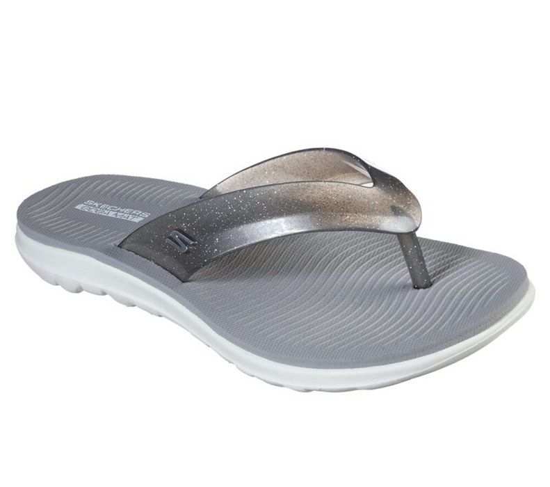 Skechers On The Go Nextwave Ultra - Aruba - Womens Flip Flops Grey [AU-SE1395]